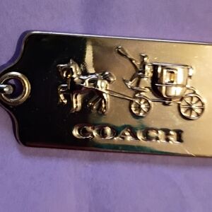Coach Gold Horse And Carriage Hang Tag